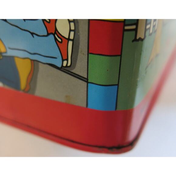 Arthur PBS Kids Vintage Lunch Box Metal Marc Brown Schylling Handle 1997 Cartoon - Picture 8 of 13